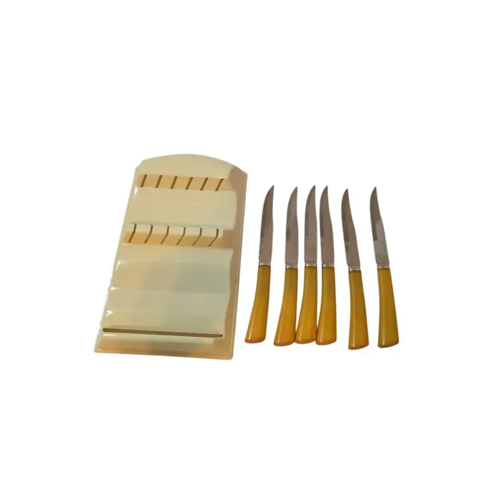 VTG - 6 Piece Knife Set - Westall Richardson John Hull Stainless Steel England